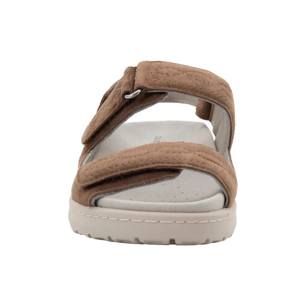 David Tate Key Sandals Women's 10 Brown Suede Adjustable Strap Platform ZOGG1696